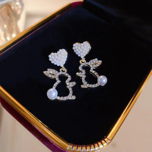 Pearl Bunny Earrings