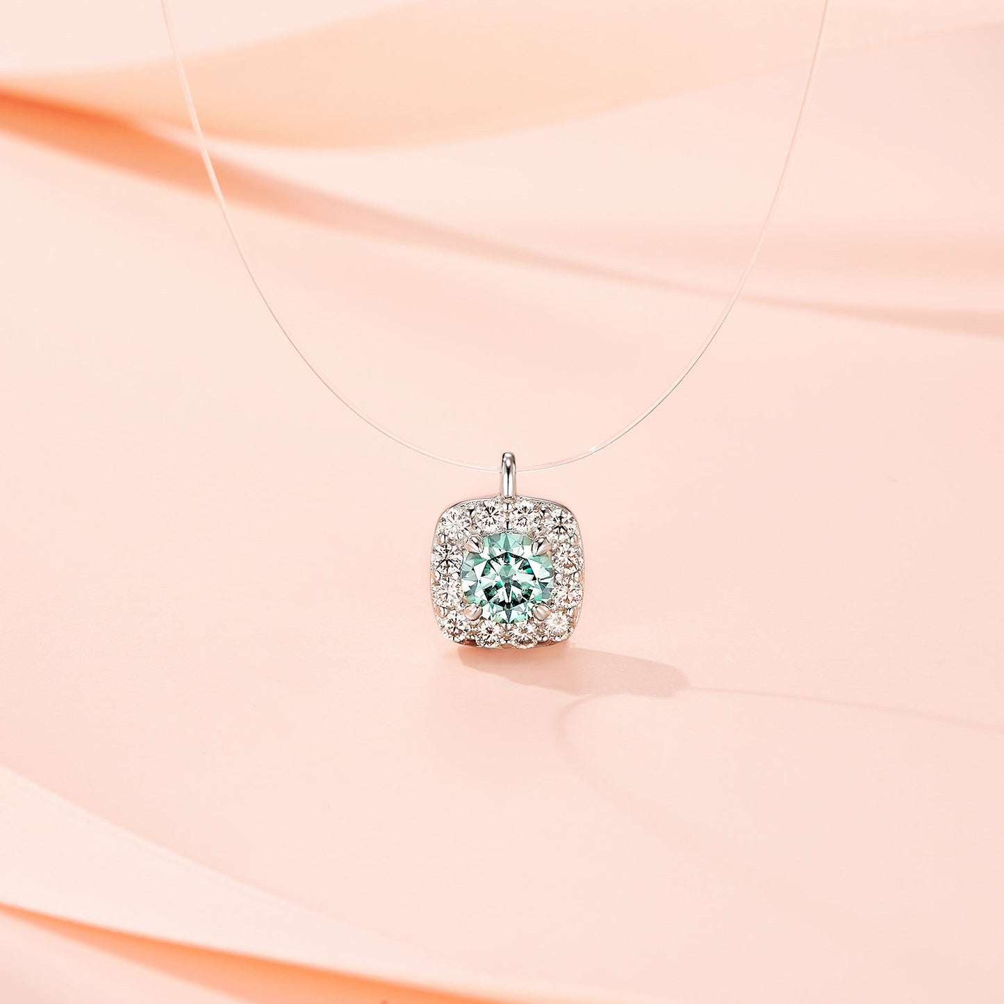 Mozanite Clavicle Necklace For Women