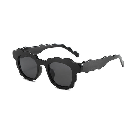 Dopamine-style Wave-shaped Sunglasses