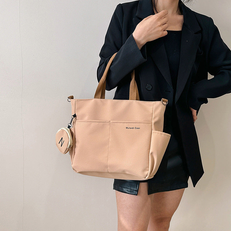 Canvas Tote Messenger Bag