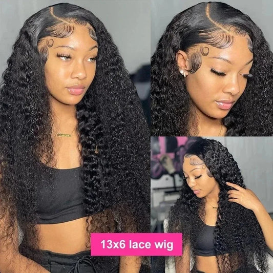 Density Curly Human Hair Wigs