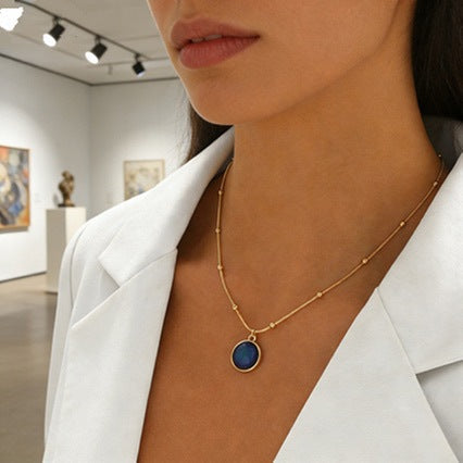 Clavicle Chain With A Fade-resistant Necklace