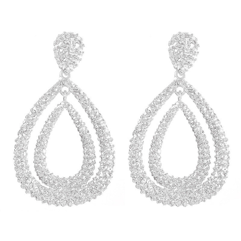 Double-layer Teardrop Earrings