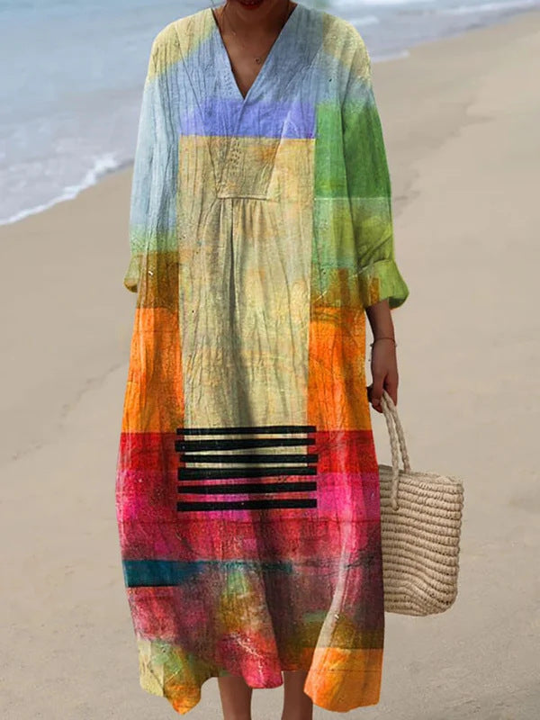 Elegant Chic Loose Mid-length Dress