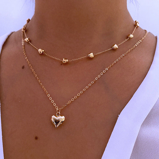 Double-layer Heart Necklace