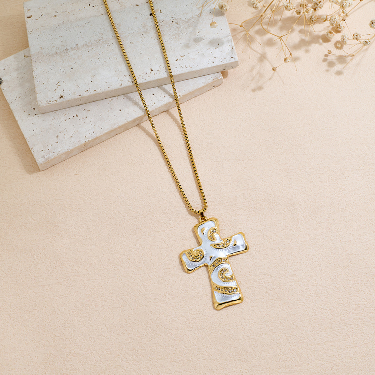 Drop Oil Cross Necklace For Men And Women
