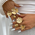Inlaid Pearl Flower Ring