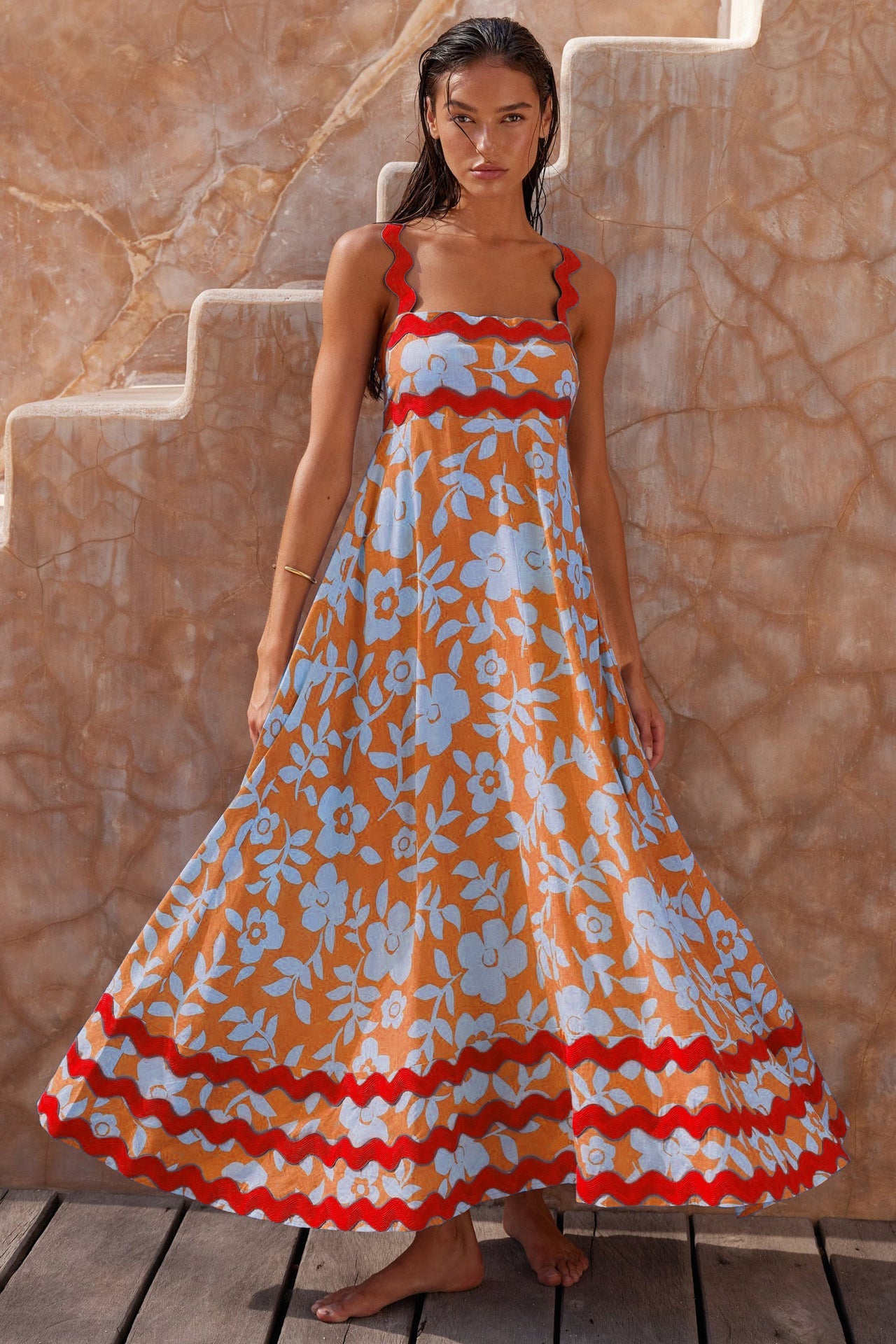 A-Line Long Beach Dress