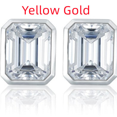Rectangular Moissanite Necklace For Women