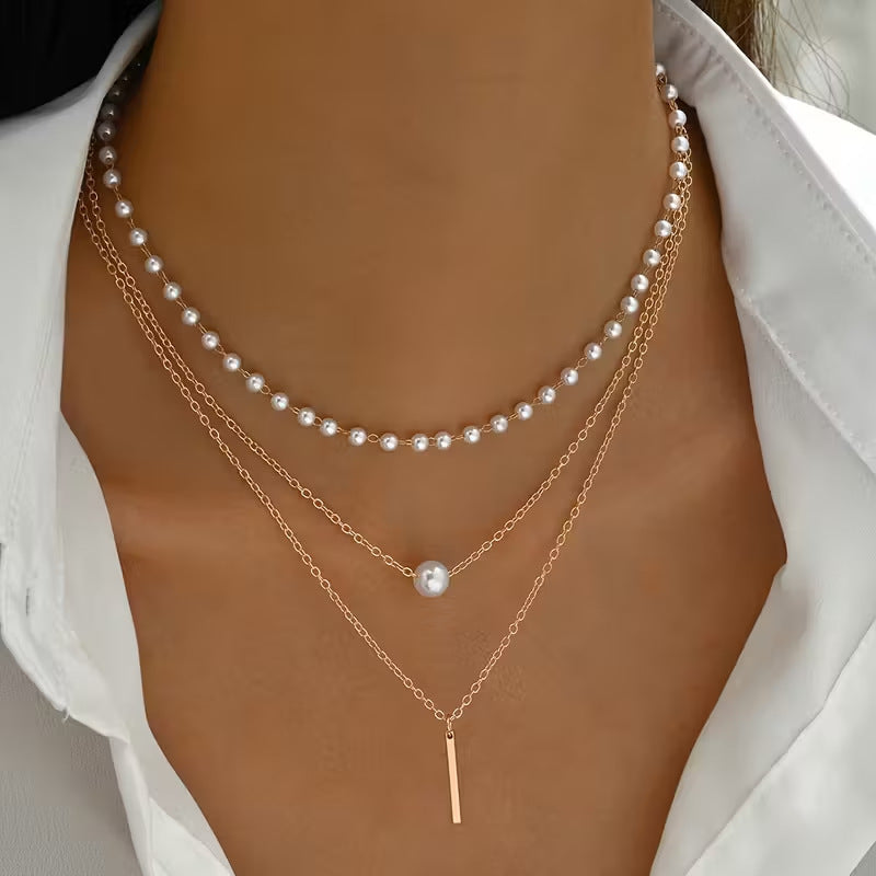 Bow-knot Clavicle-length Tassel Necklace