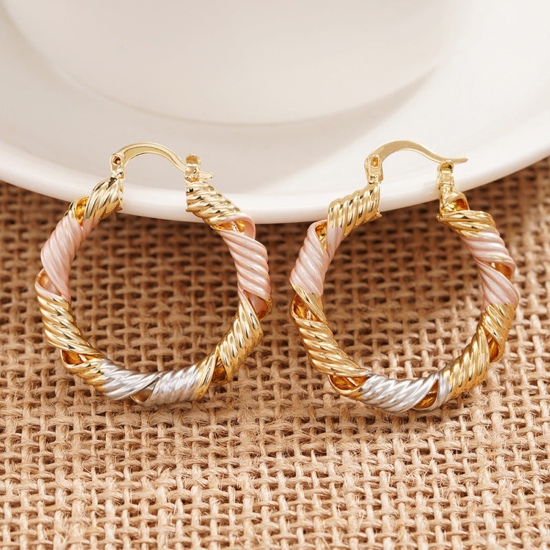 Metal Multi-color Trendy Earrings