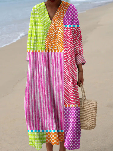 Elegant Chic Loose Mid-length Dress