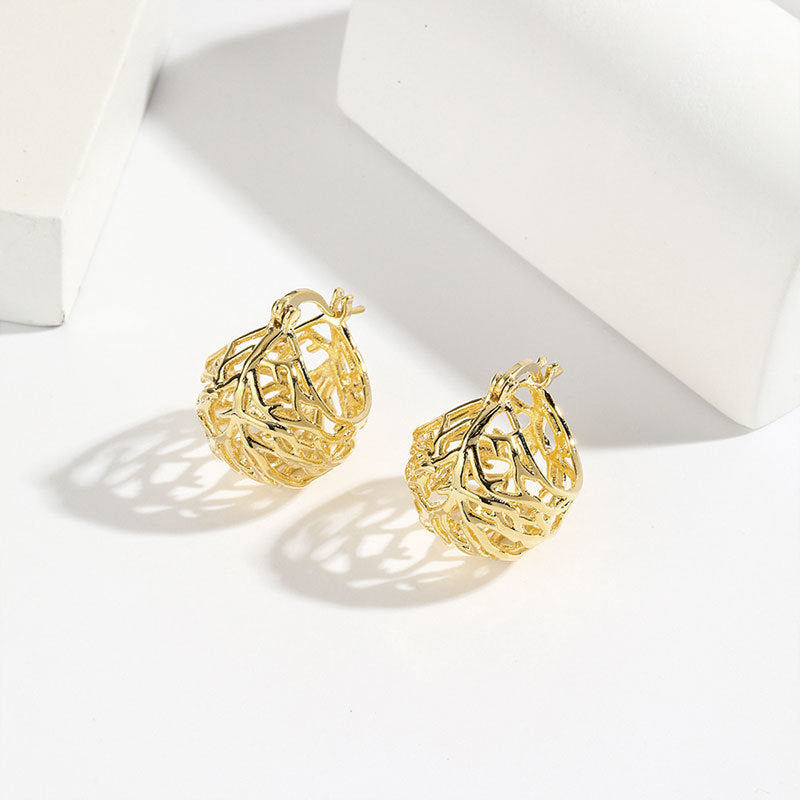 Vintage High-end Gold Earrings
