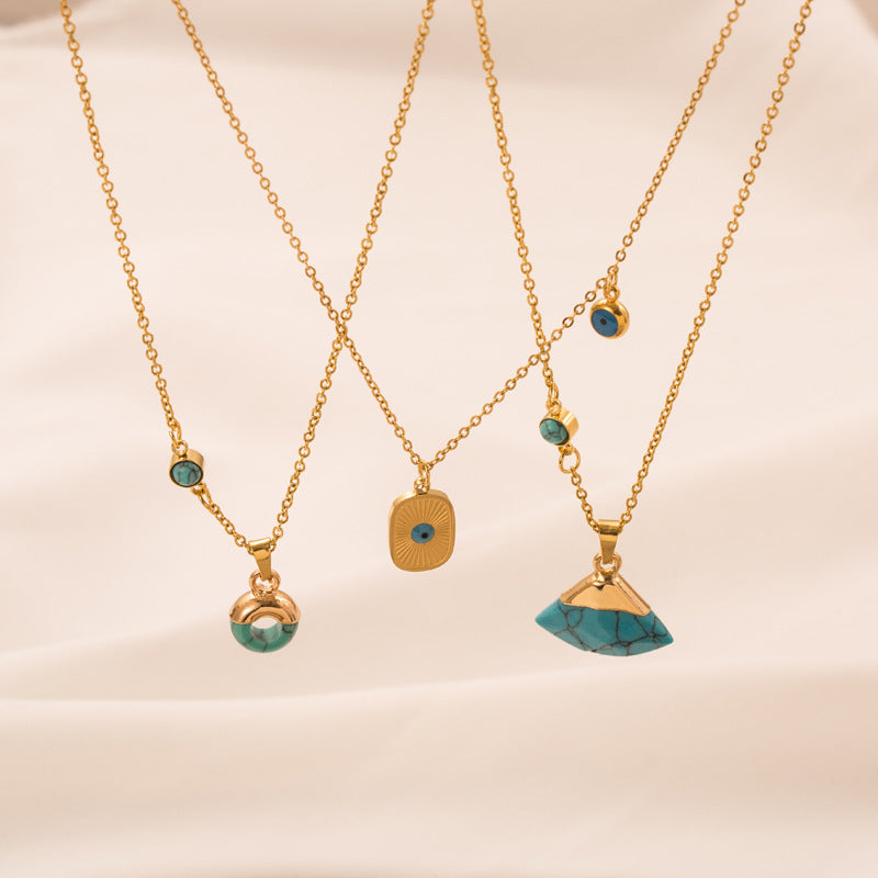 Turquoise Leaf Necklace