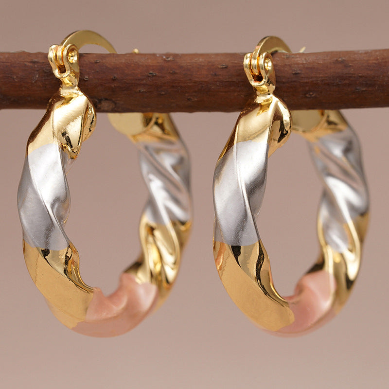 Metal Multi-color Trendy Earrings