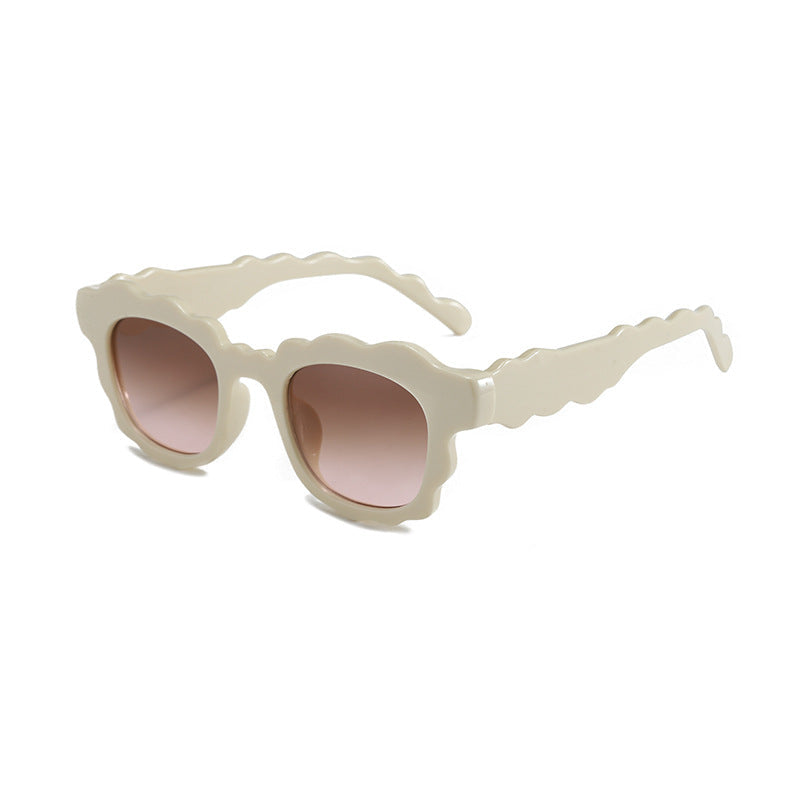 Dopamine-style Wave-shaped Sunglasses