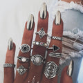 Simple Retro Alloy Plating Ring