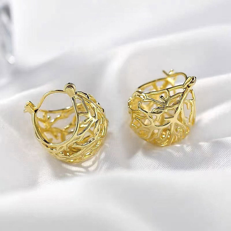 Vintage High-end Gold Earrings