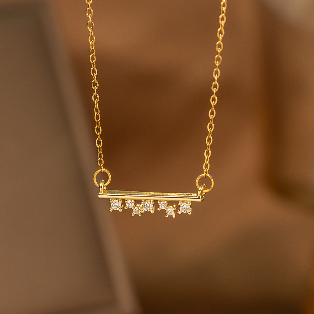 Single-diamond Pendant Necklace