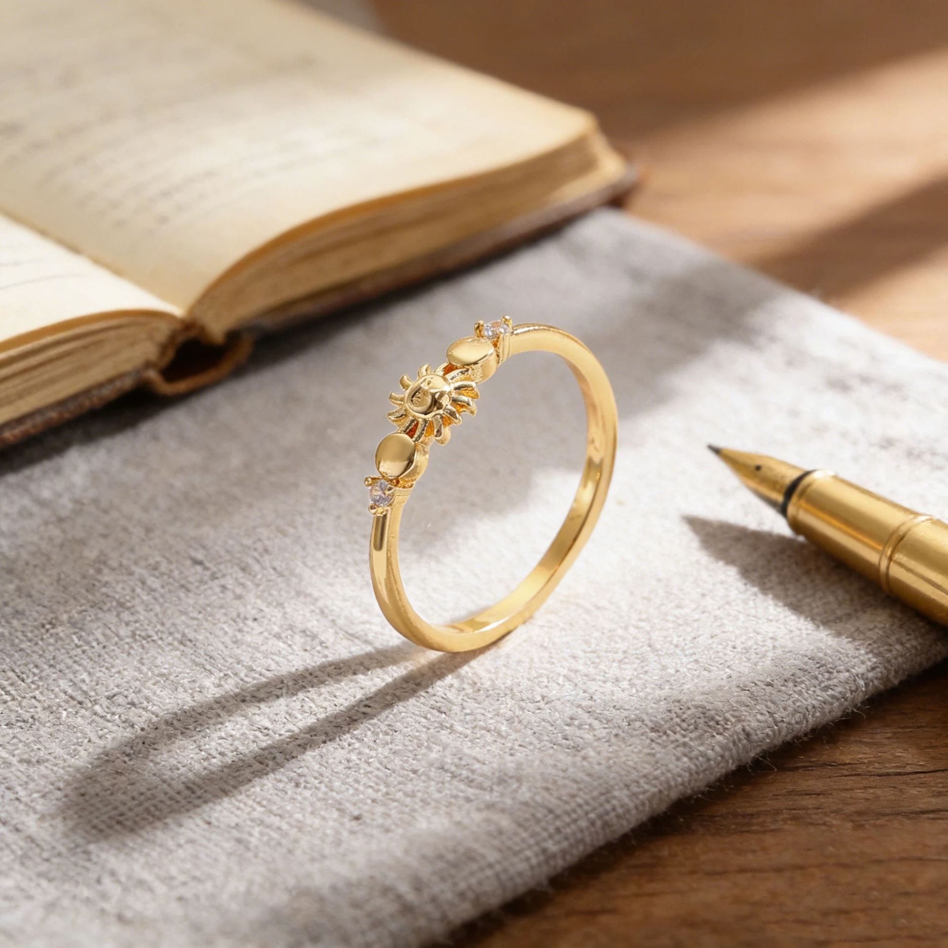 Star And Moon Ring