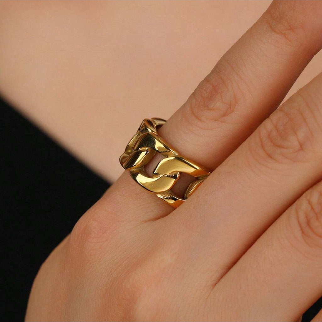 Gold Hip-Hop Ring