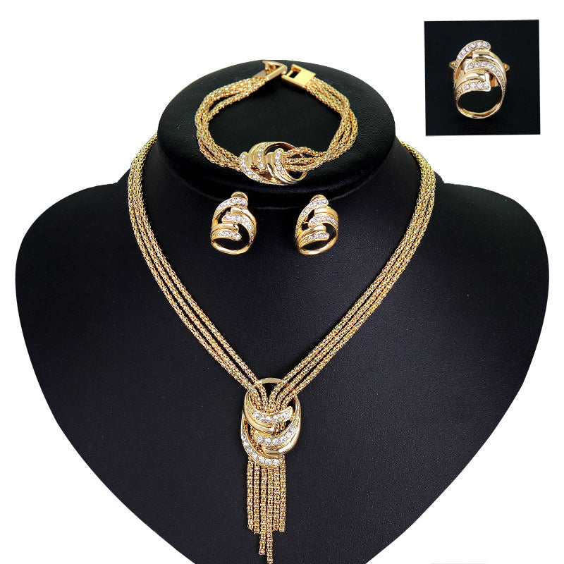 Wedding Bride Jewelry Set Four Pieces