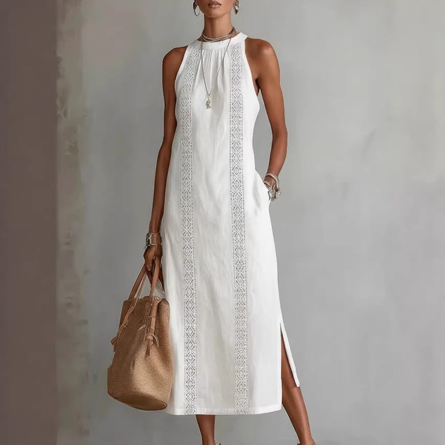 Halter Neck Sleeveless Dress