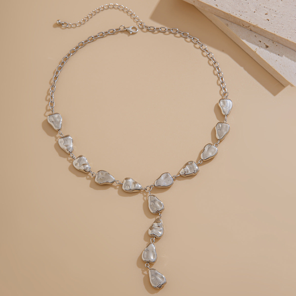 Flat Water Drop Necklace