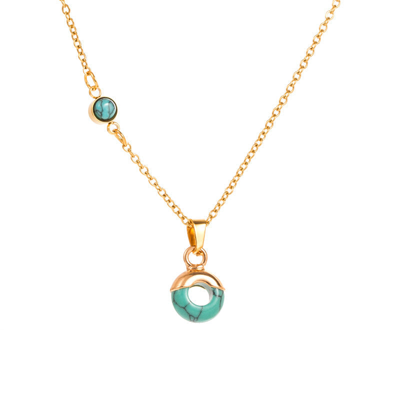 Turquoise Leaf Necklace