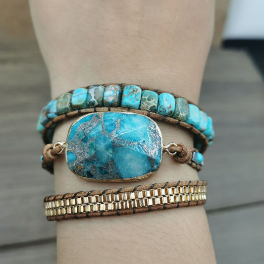 Multi-layer Hand-woven Leather Bracelet