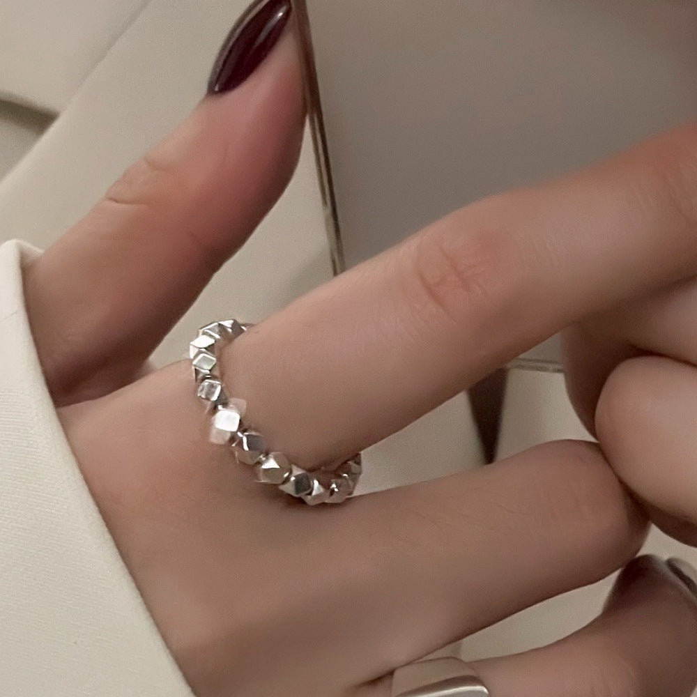 S925 Silver Women Rings, High-End Minimalist Non-Fading Vintage Bands