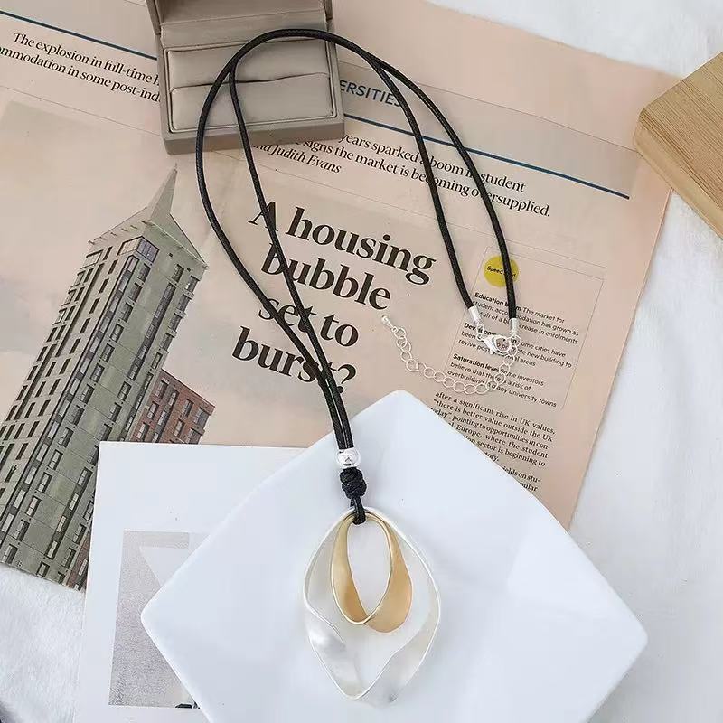 Adjustable Leather-String Necklace