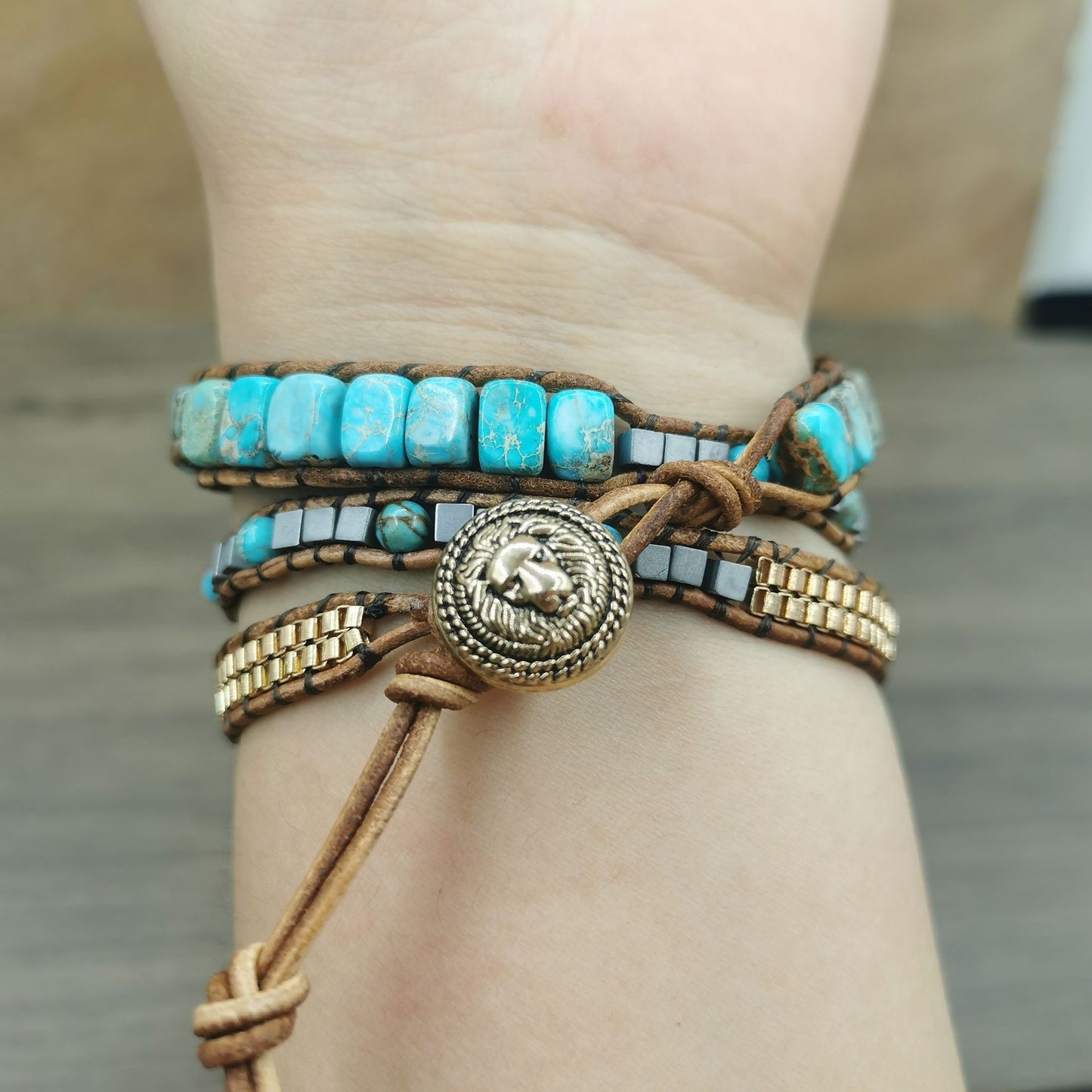 Multi-layer Hand-woven Leather Bracelet