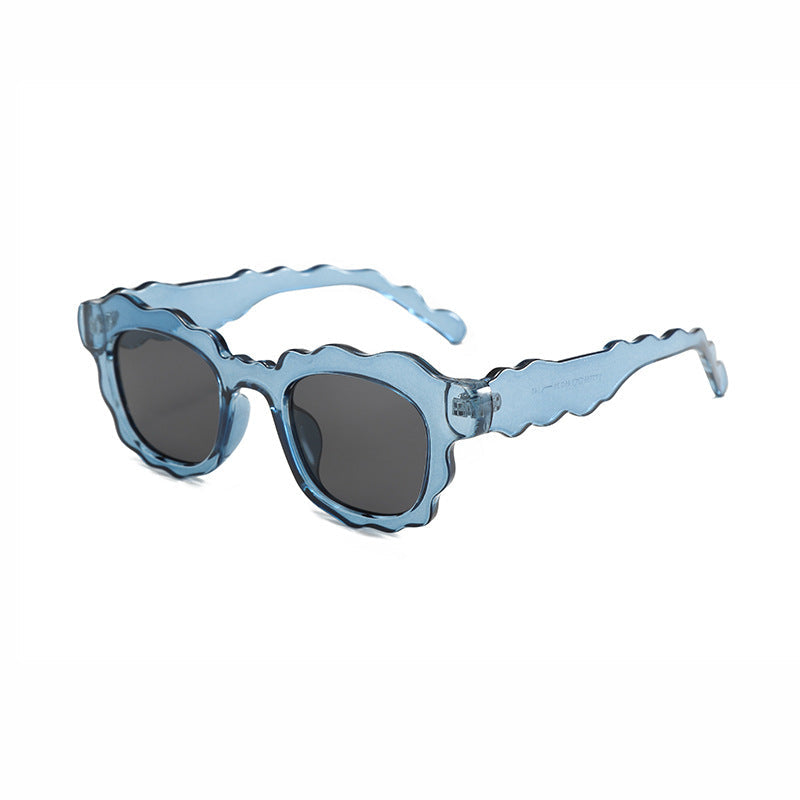 Dopamine-style Wave-shaped Sunglasses