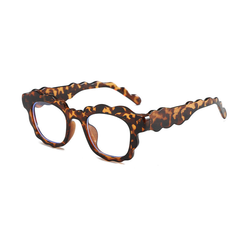 Dopamine-style Wave-shaped Sunglasses