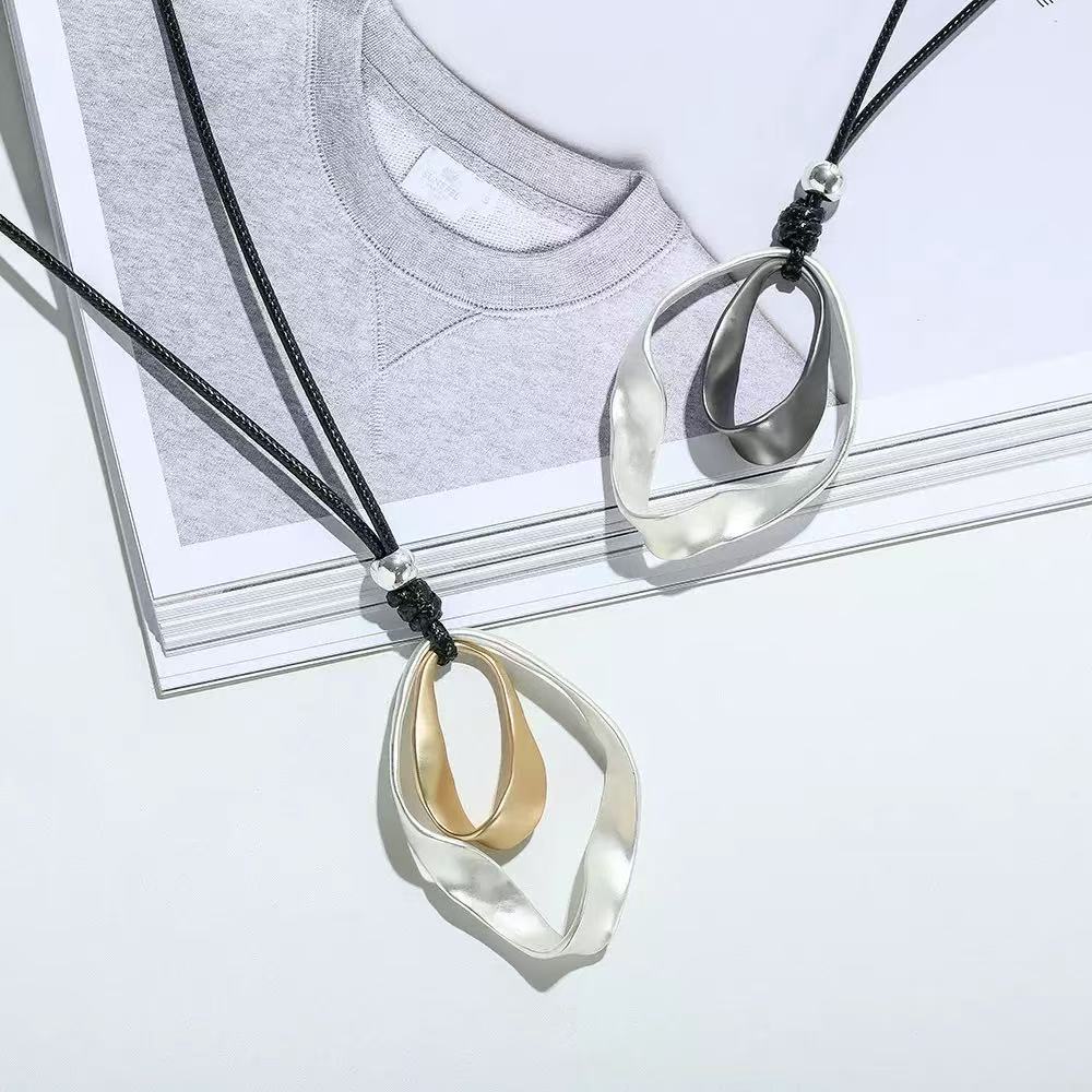 Adjustable Leather-String Necklace