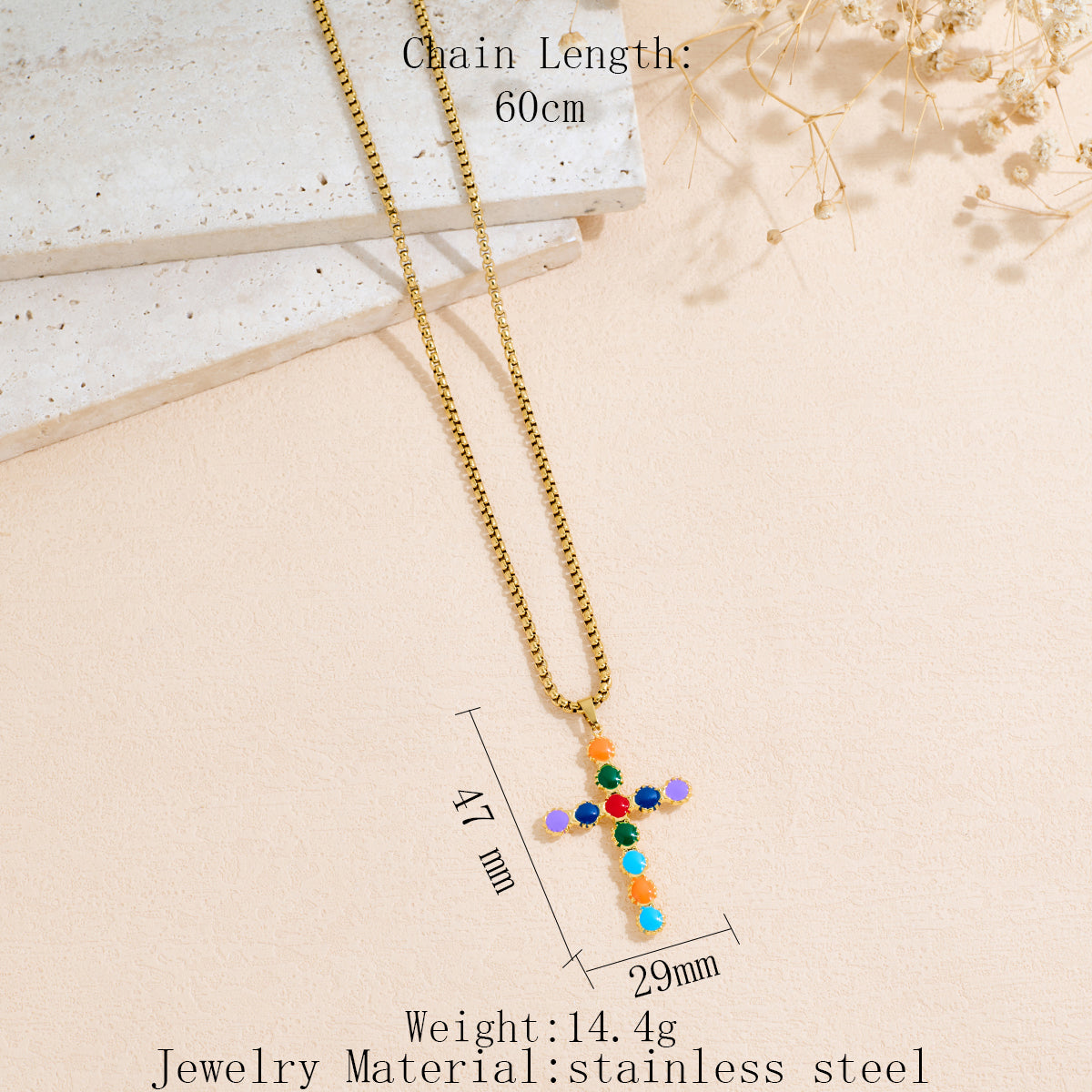 Drop Oil Cross Necklace For Men And Women