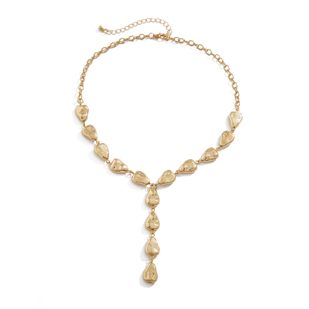 Flat Water Drop Necklace