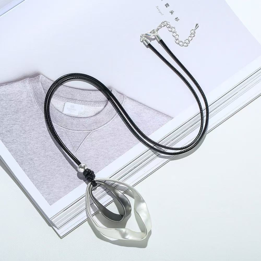 Adjustable Leather-String Necklace
