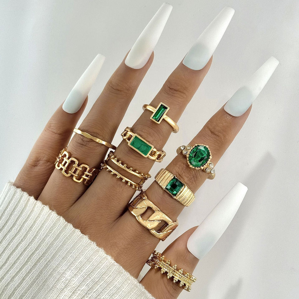 Snake-Shaped Ring Set