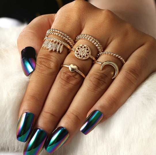 9PCS Midi Rings Set