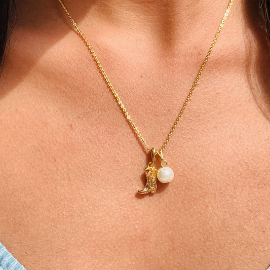 Cowboy Boot Cap Necklace