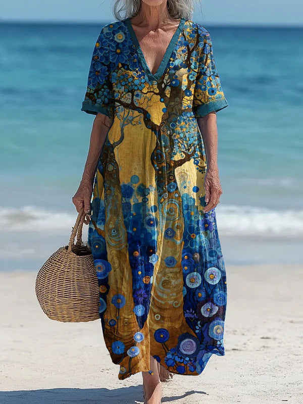 Elegant Chic Loose Mid-length Dress