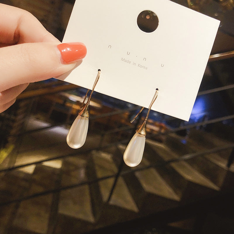 Waterdrop pearl simple Earrings