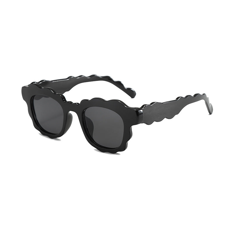 Dopamine-style Wave-shaped Sunglasses
