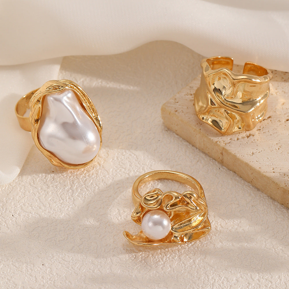 Pearl Open Ring