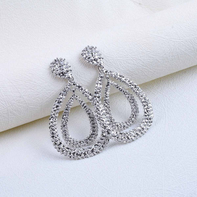 Double-layer Teardrop Earrings