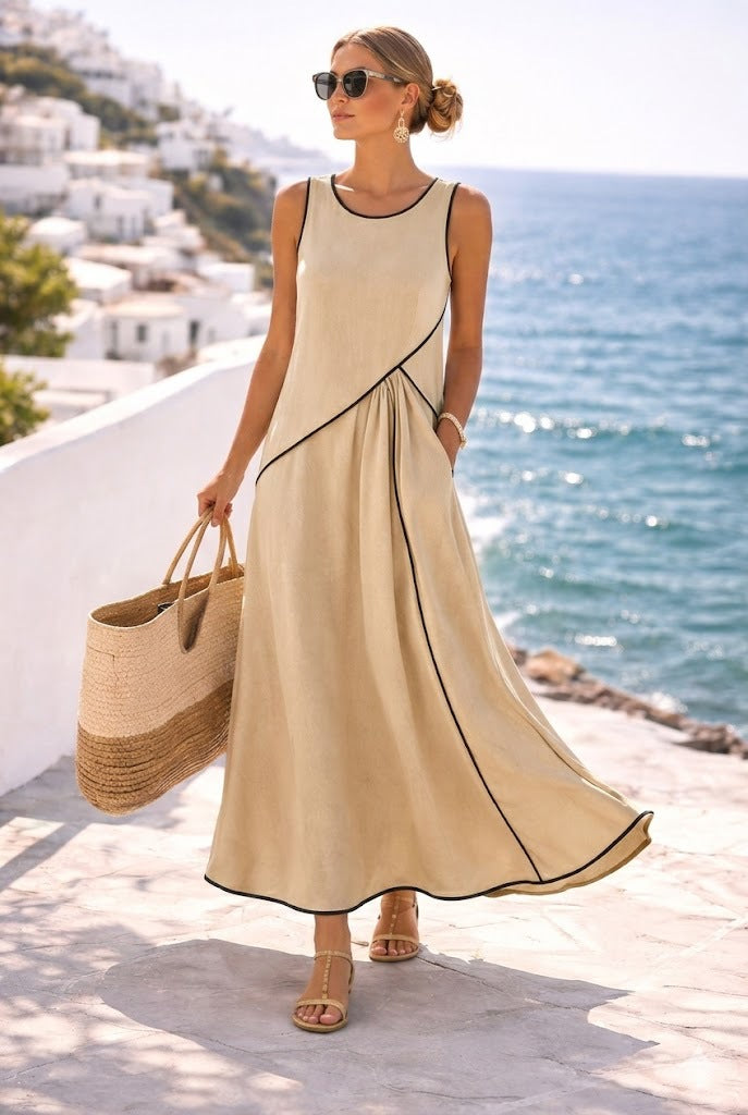 Mediterranean-style Vacation Dress