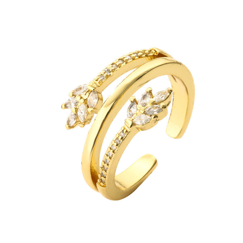 Heart-shaped Open Ring