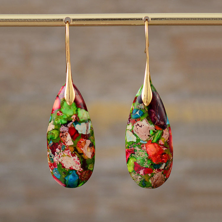 Stone Drop Earrings